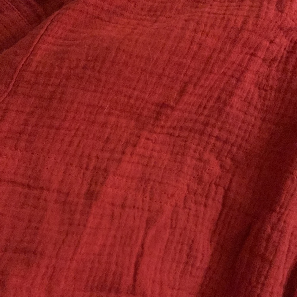 Red linen tunic - Picture 2 of 3